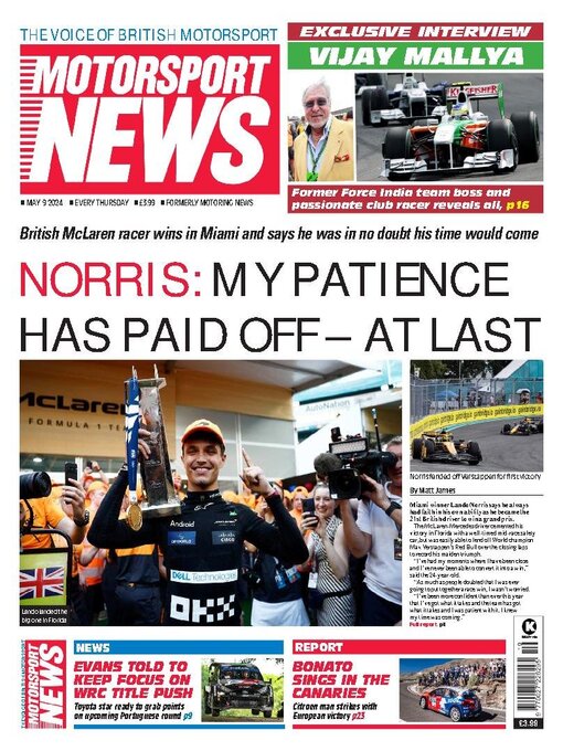 Title details for Motorsport News by Kelsey Publishing Ltd - Available
